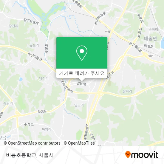 비봉초등학교 지도