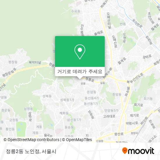 정릉2동 노인정 지도