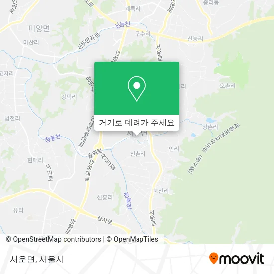 서운면 지도