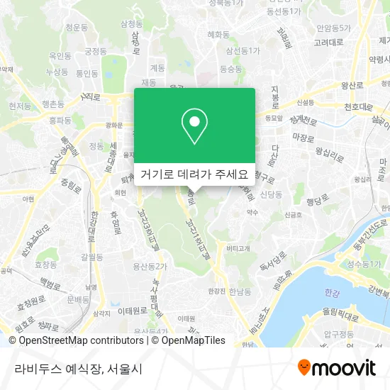 라비두스 예식장 지도