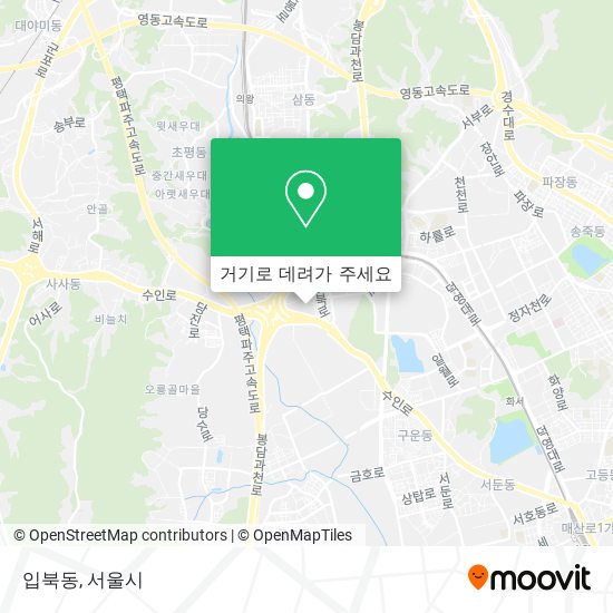 입북동 지도