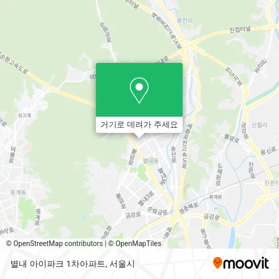 별내 아이파크 1차아파트 지도