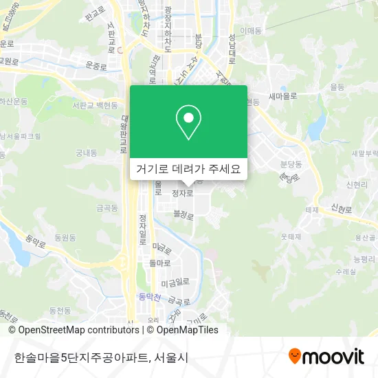 한솔마을5단지주공아파트 지도