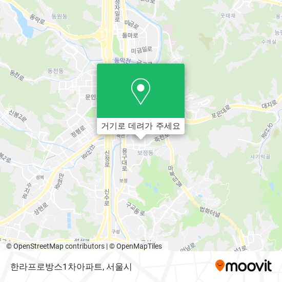 한라프로방스1차아파트 지도