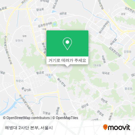 해병대 2사단 본부 지도