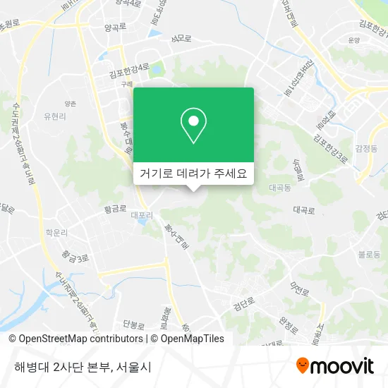해병대 2사단 본부 지도