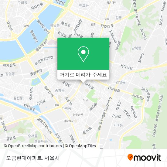오금현대아파트 지도
