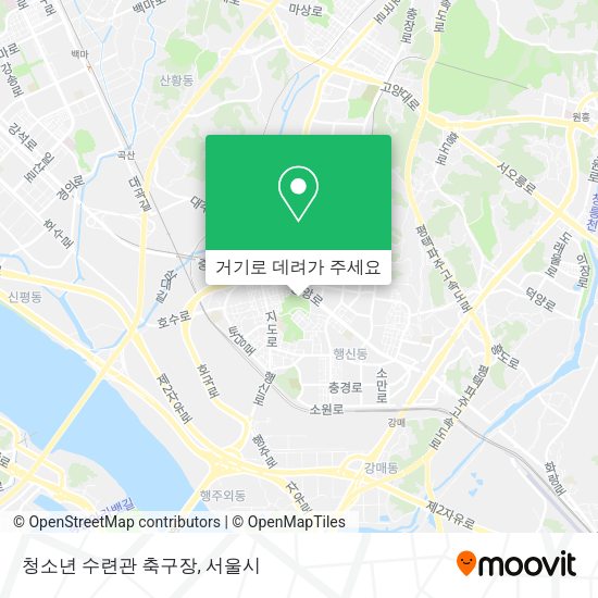 청소년 수련관 축구장 지도