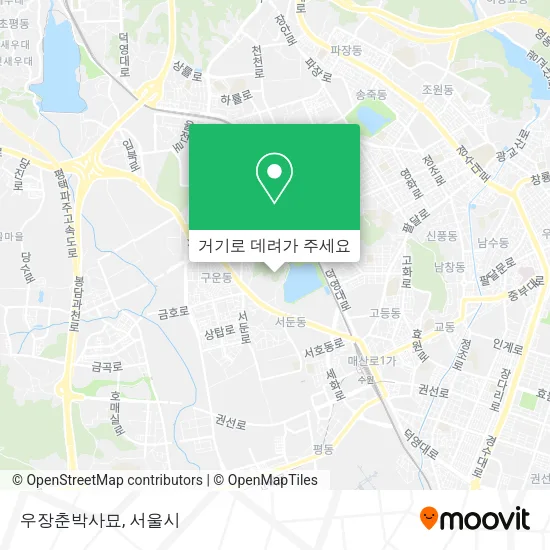 우장춘박사묘 지도