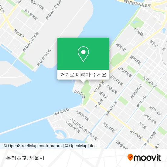 옥터초교 지도