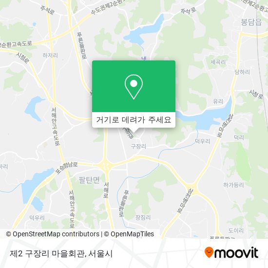 제2 구장리 마을회관 지도