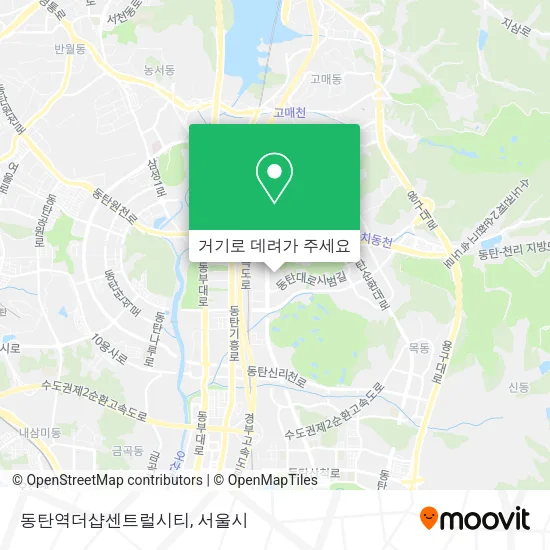 동탄역더샵센트럴시티 지도