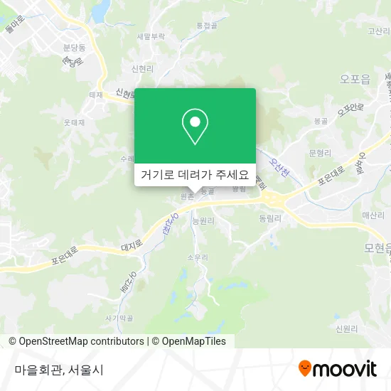 마을회관 지도