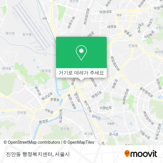 진안동 행정복지센터 지도