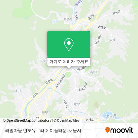 해밀마을 반도유보라 메이플타운 지도