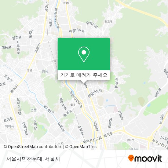 서울시민천문대 지도