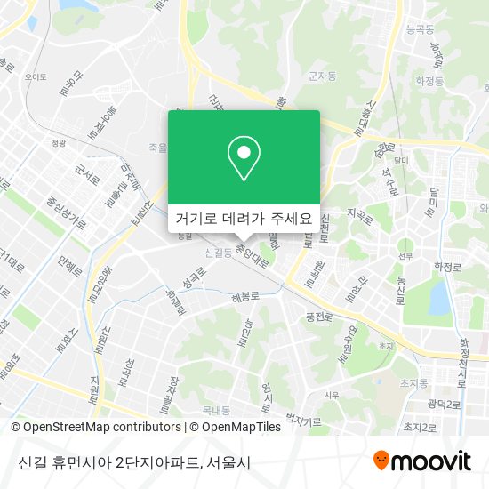 신길 휴먼시아 2단지아파트 지도