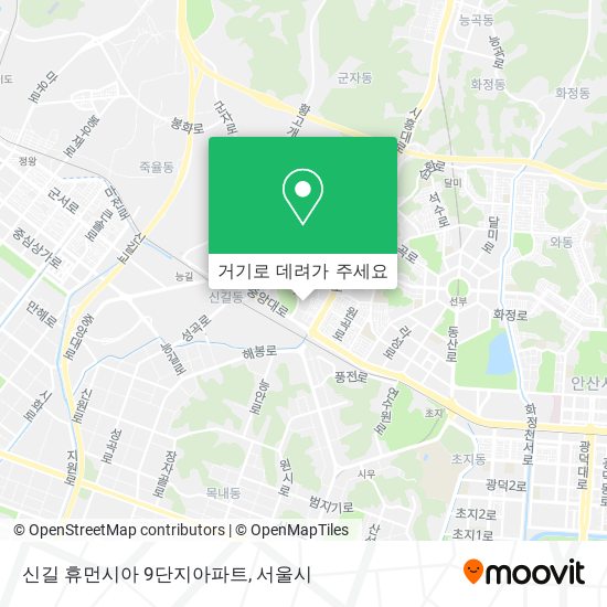 신길 휴먼시아 9단지아파트 지도