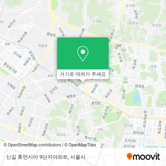 신길 휴먼시아 9단지아파트 지도