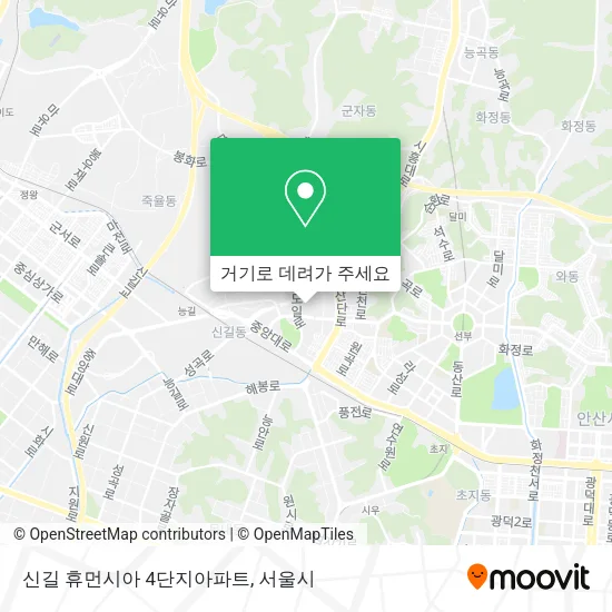 신길 휴먼시아 4단지아파트 지도