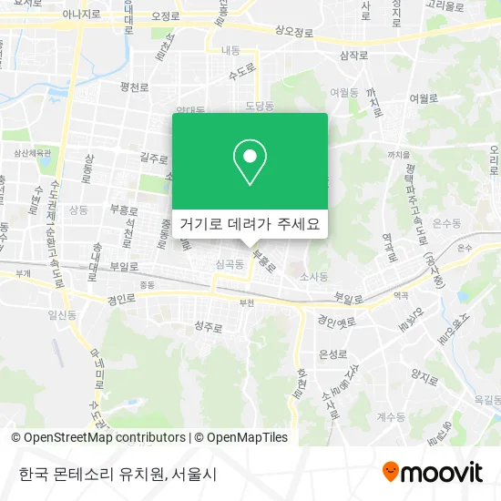 한국 몬테소리 유치원 지도
