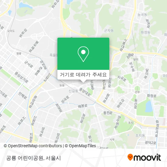 공룡 어린이공원 지도