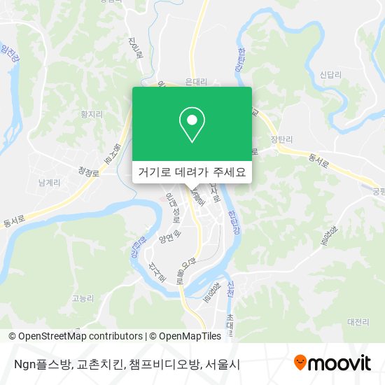 Ngn플스방, 교촌치킨, 챔프비디오방 지도