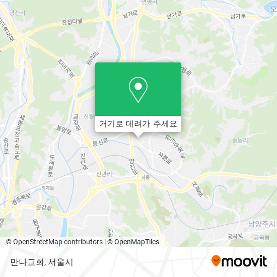 만나교회 지도