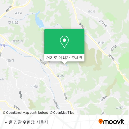 서울 경찰 수련장 지도
