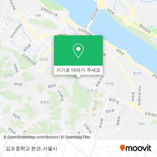 김포중학교 본관 지도