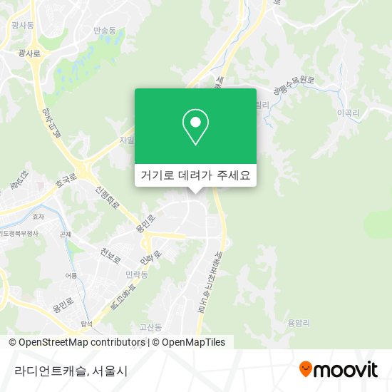 라디언트캐슬 지도