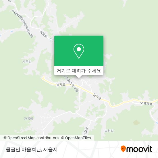 물골안 마을회관 지도