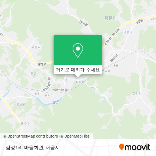 삼성1리 마을회관 지도
