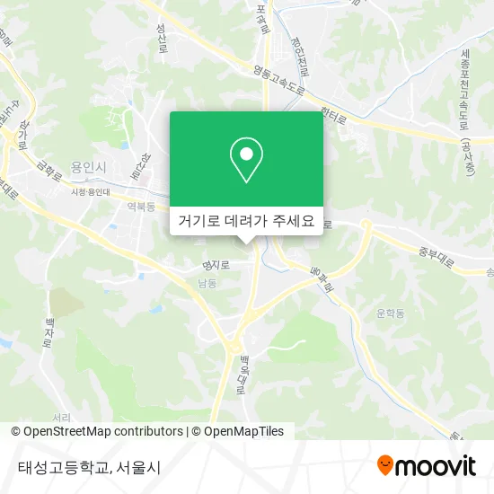 태성고등학교 지도
