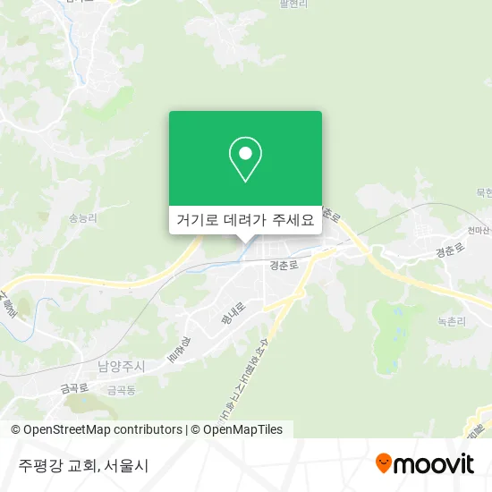 주평강 교회 지도