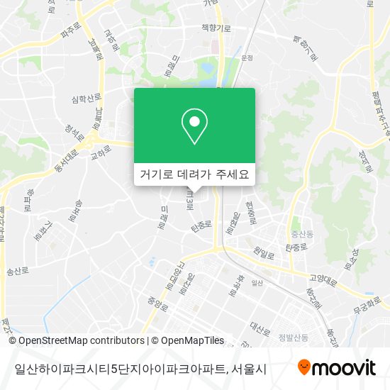일산하이파크시티5단지아이파크아파트 지도