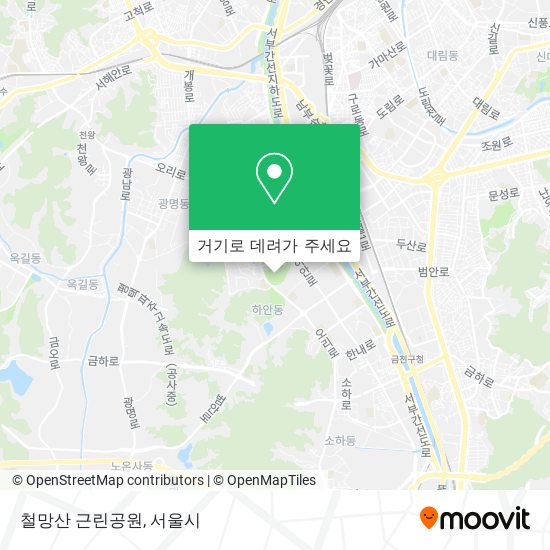 철망산 근린공원 지도