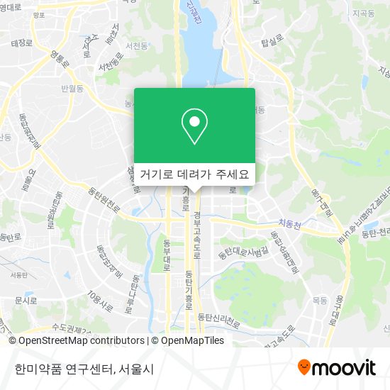 한미약품 연구센터 지도