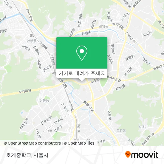 호계중학교 지도