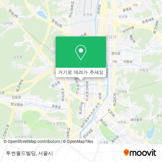 투썬월드빌딩 지도