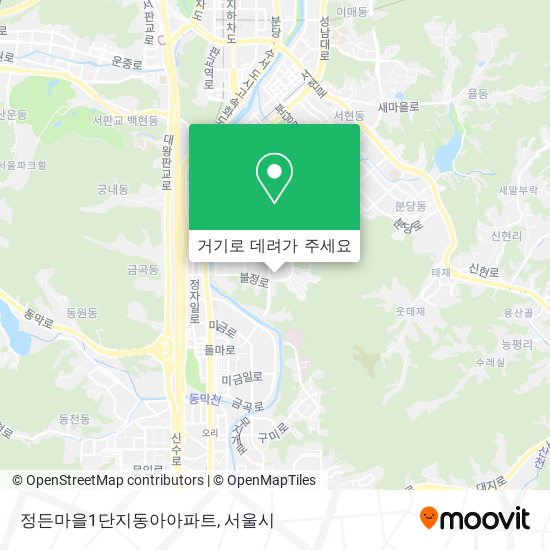 정든마을1단지동아아파트 지도