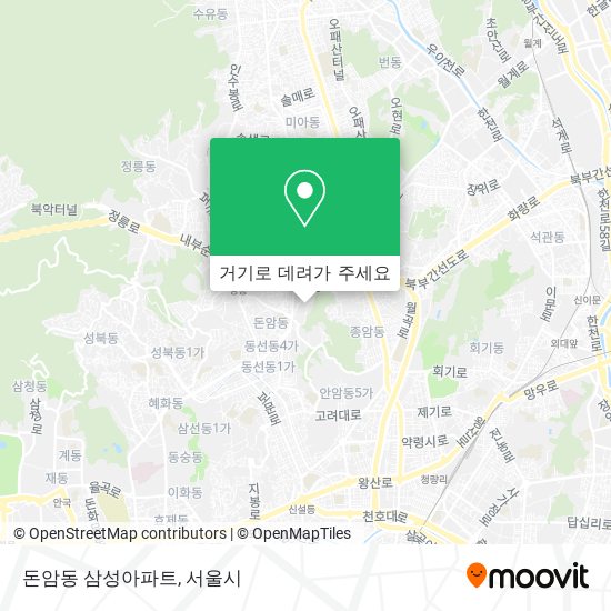 돈암동 삼성아파트 지도