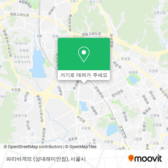 파리바게뜨 (성대래미안점) 지도
