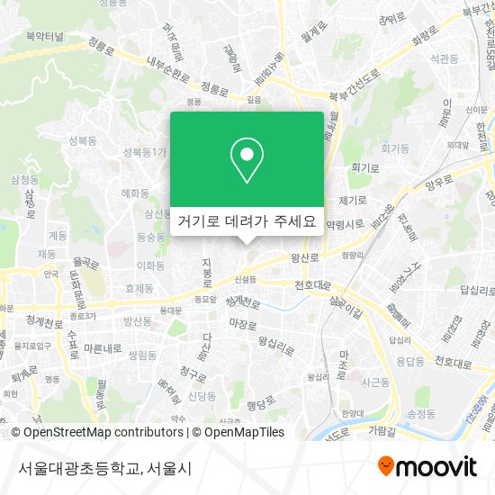 서울대광초등학교 지도