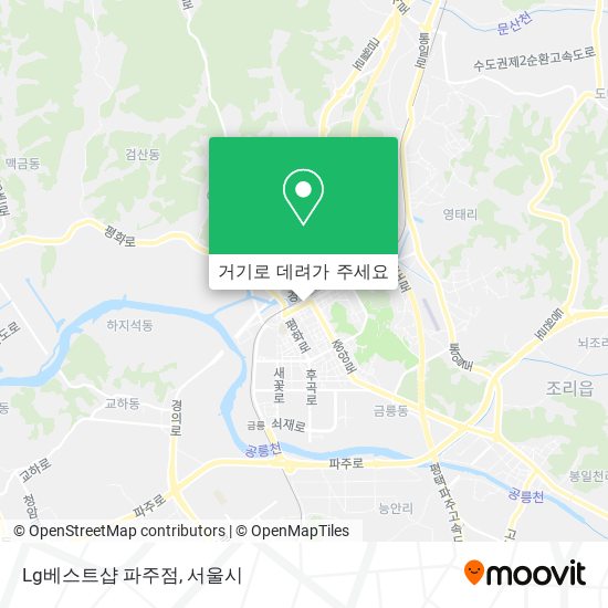 Lg베스트샵 파주점 지도