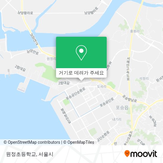 원정초등학교 지도