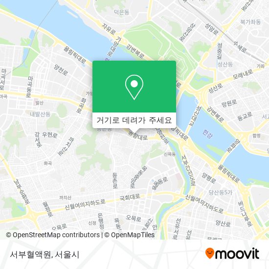 서부혈액원 지도