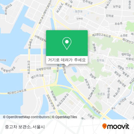 중고차 보관소 지도