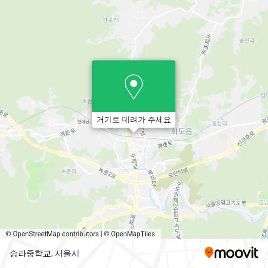 송라중학교 지도
