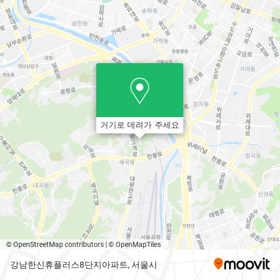 강남한신휴플러스8단지아파트 지도